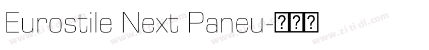 Eurostile Next Paneu字体转换